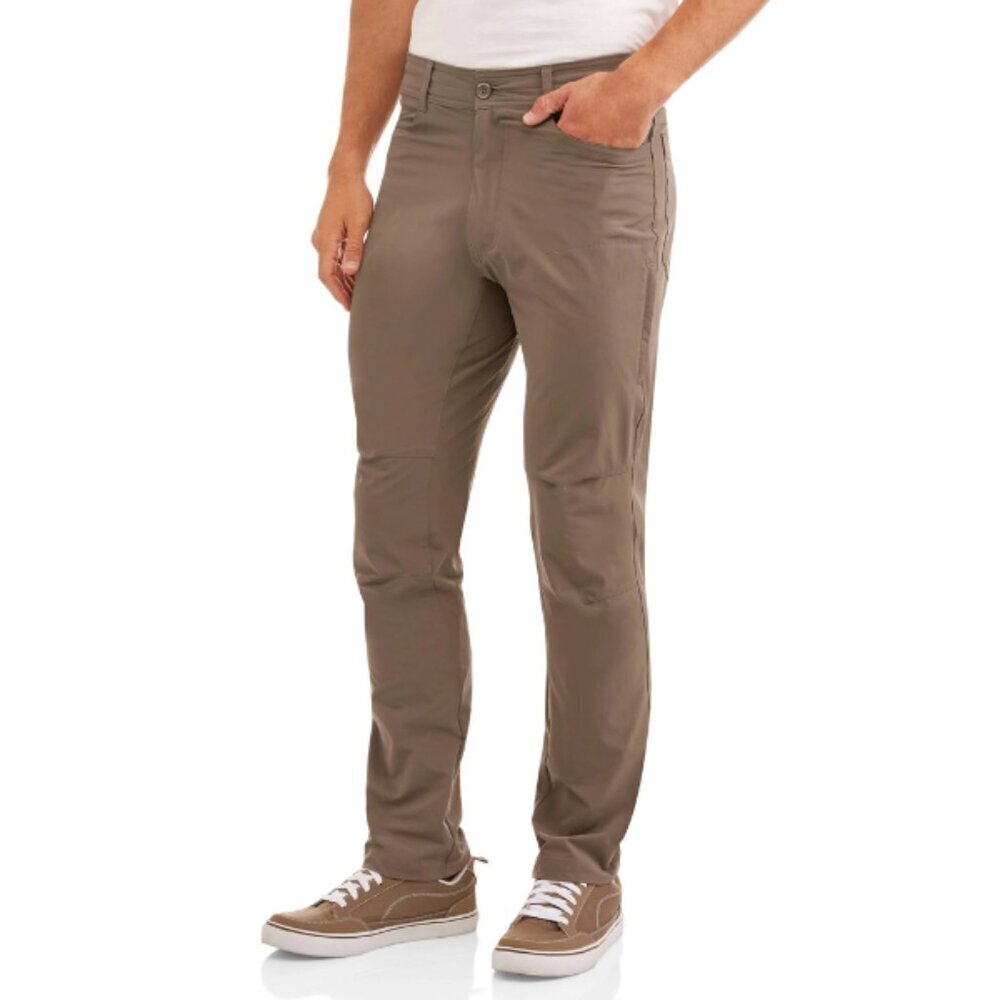 Swiss Tech Men's Size 38 X 32 Pants Outdoor Performance Work Wear Gorpcore Brown